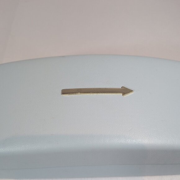 Karen Walker Eyewear Glasses Sunglasses Light Blue Faux Leather Hard Case Only - Picture 4 of 14